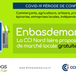 La CCI Nord Isère propose gratuitement pendant toute la période de confinement sa place de marché locale Enbasdemarue.fr