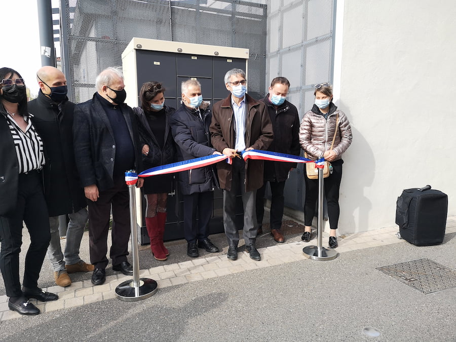Inauguration des casiers connectés